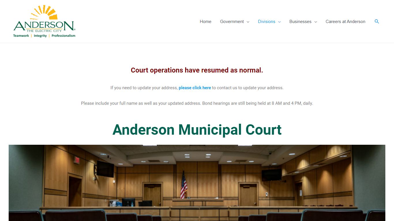 Court – City of Anderson SC